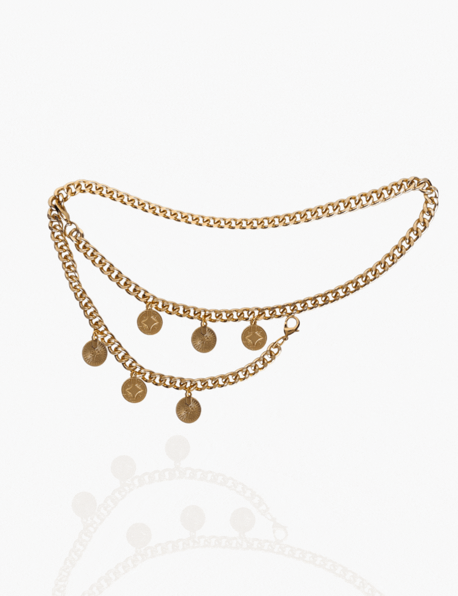 Coin chain belt online