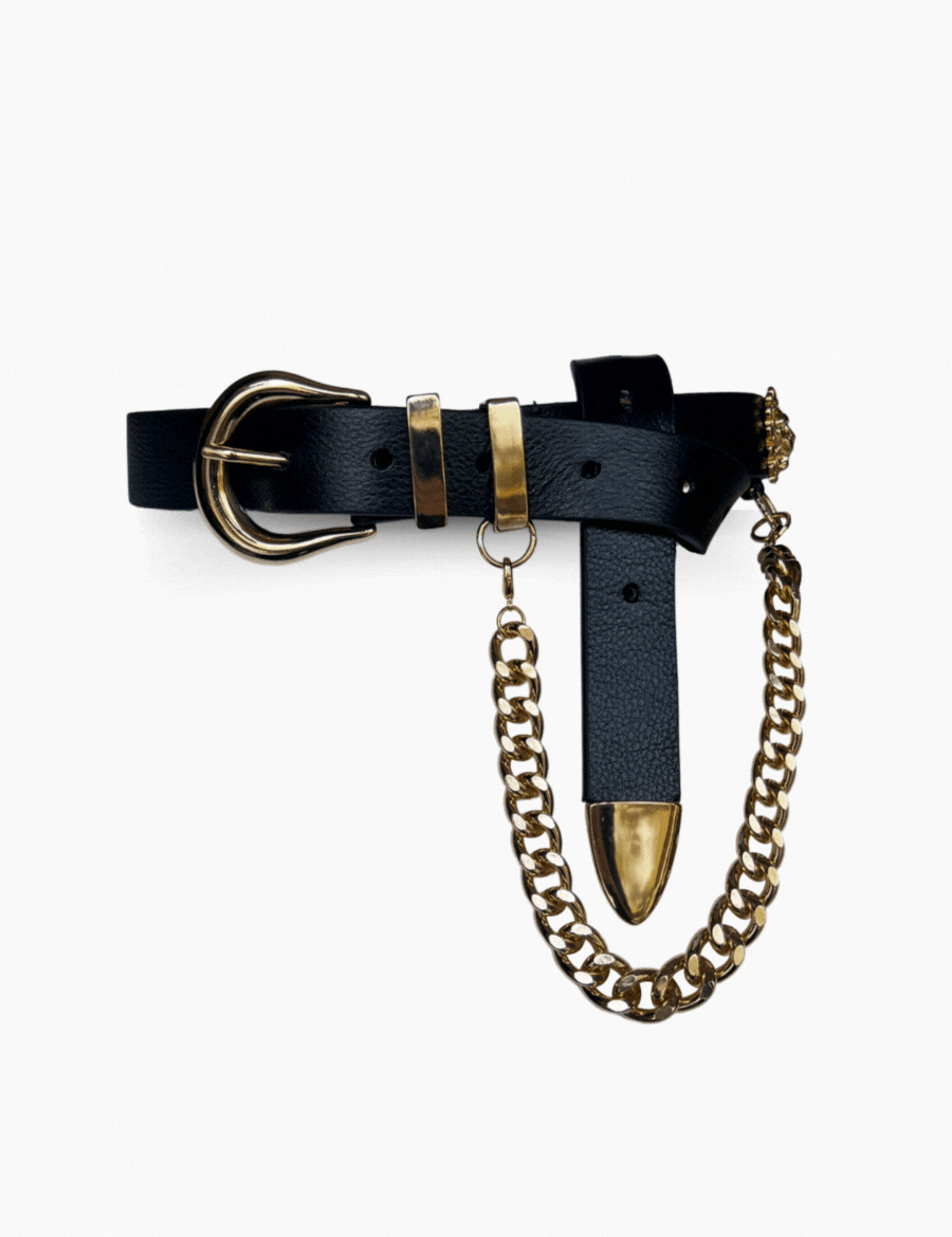 Panthera black Chain Belt