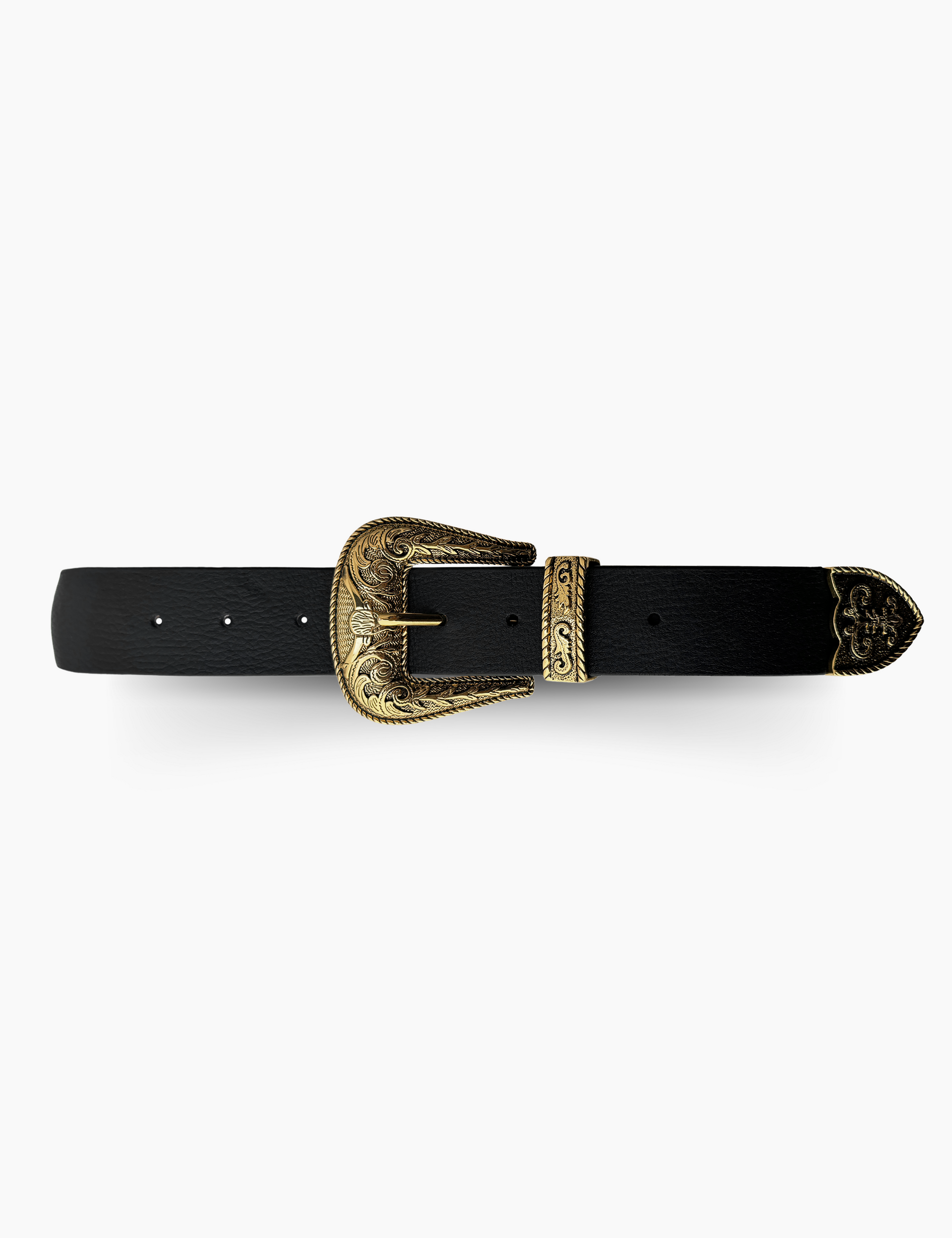 ベルト GOLDEN  Woman Belt Black GMA00697A00069290100 Womens Black Belt With Gold Buckle - Black and Gold Belt