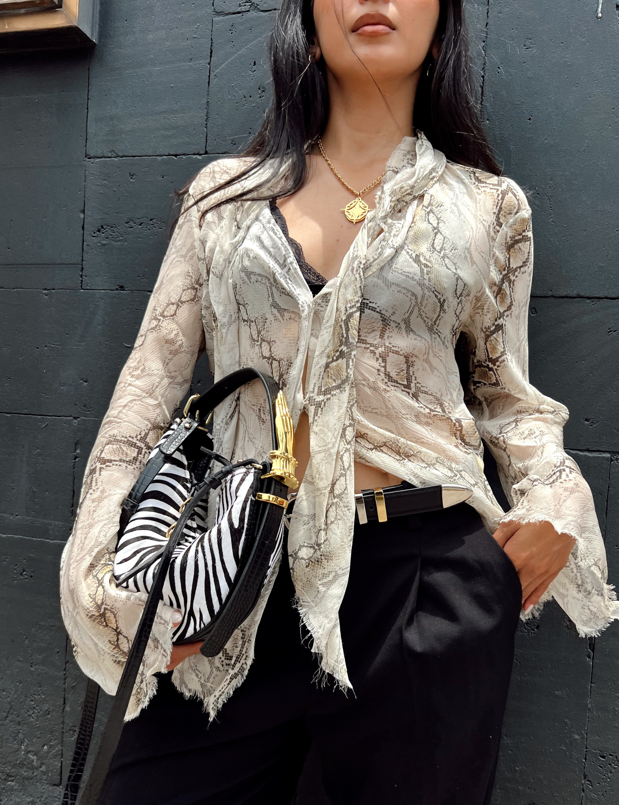 The Wild Mini Hobo Bag Zebra