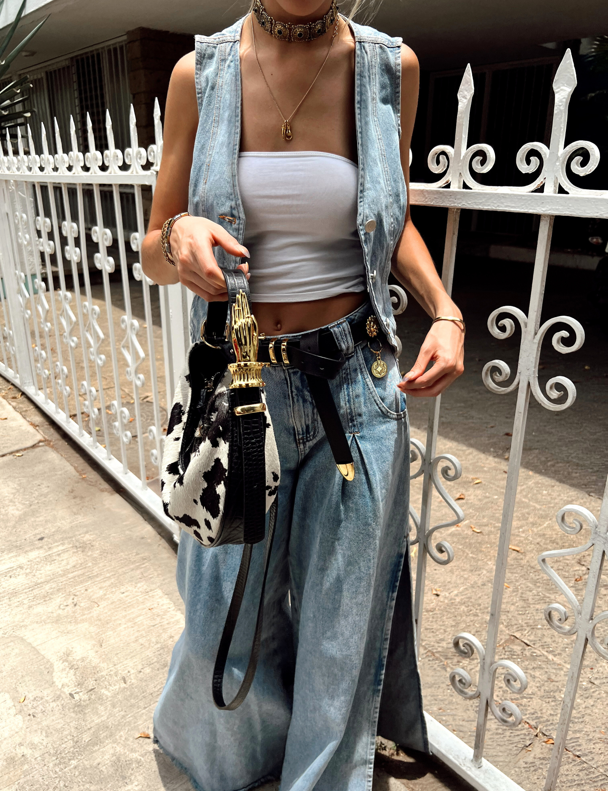 The Wild Mini Hobo Bag Cow