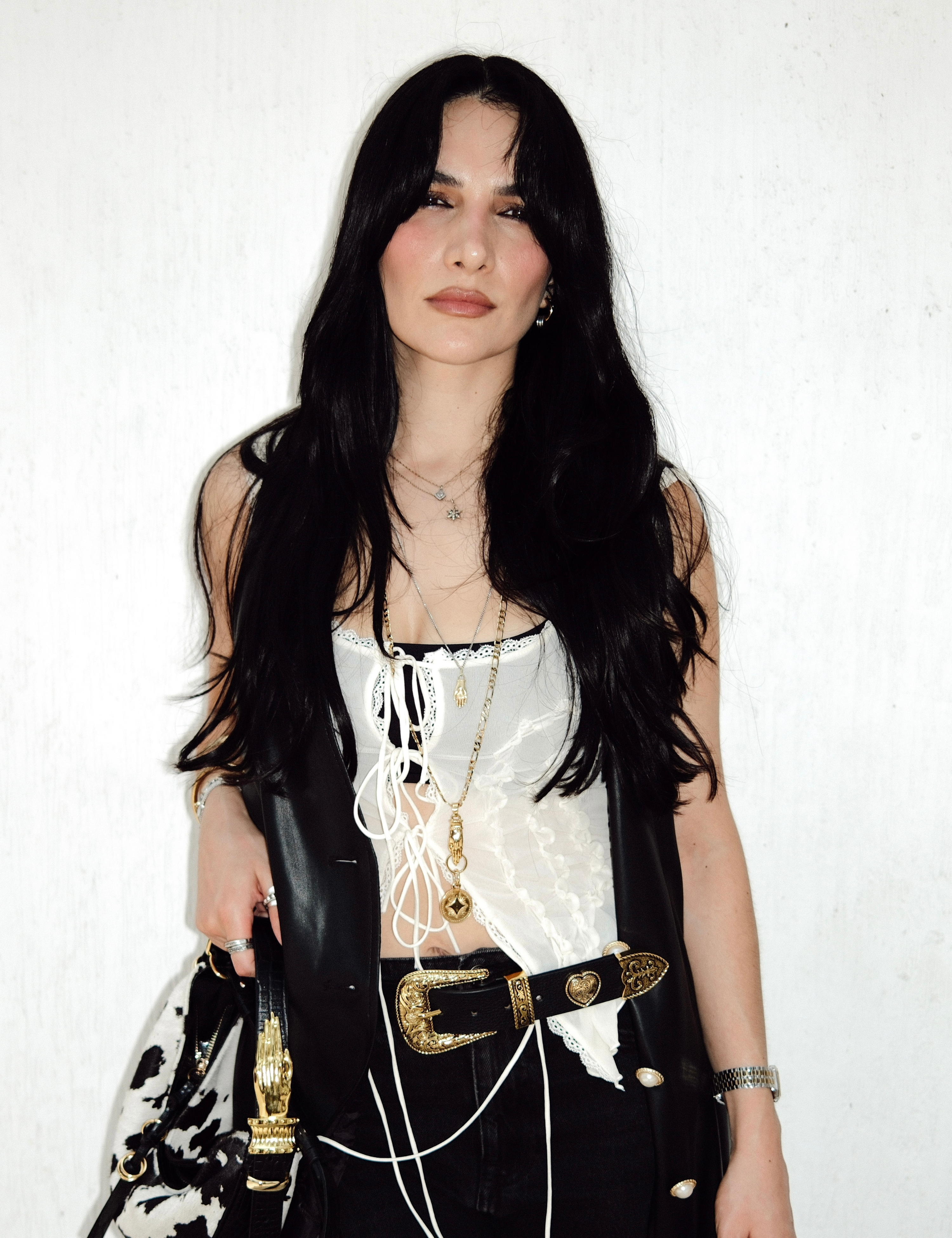 Western Love Belt Black Gold