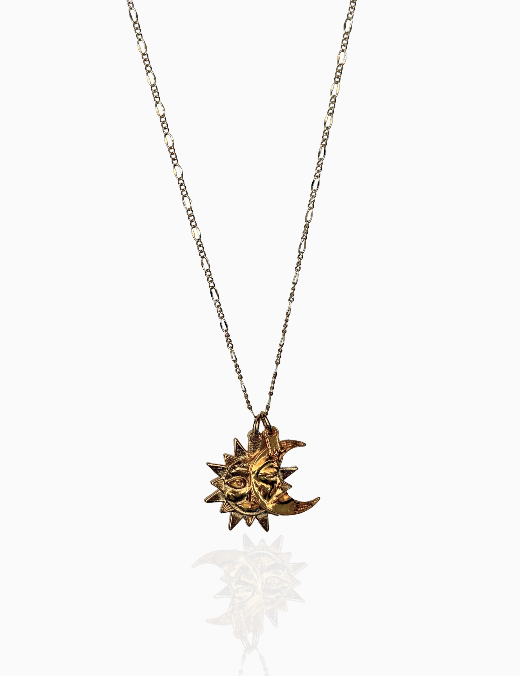 Cosmic Duo Gold Necklace