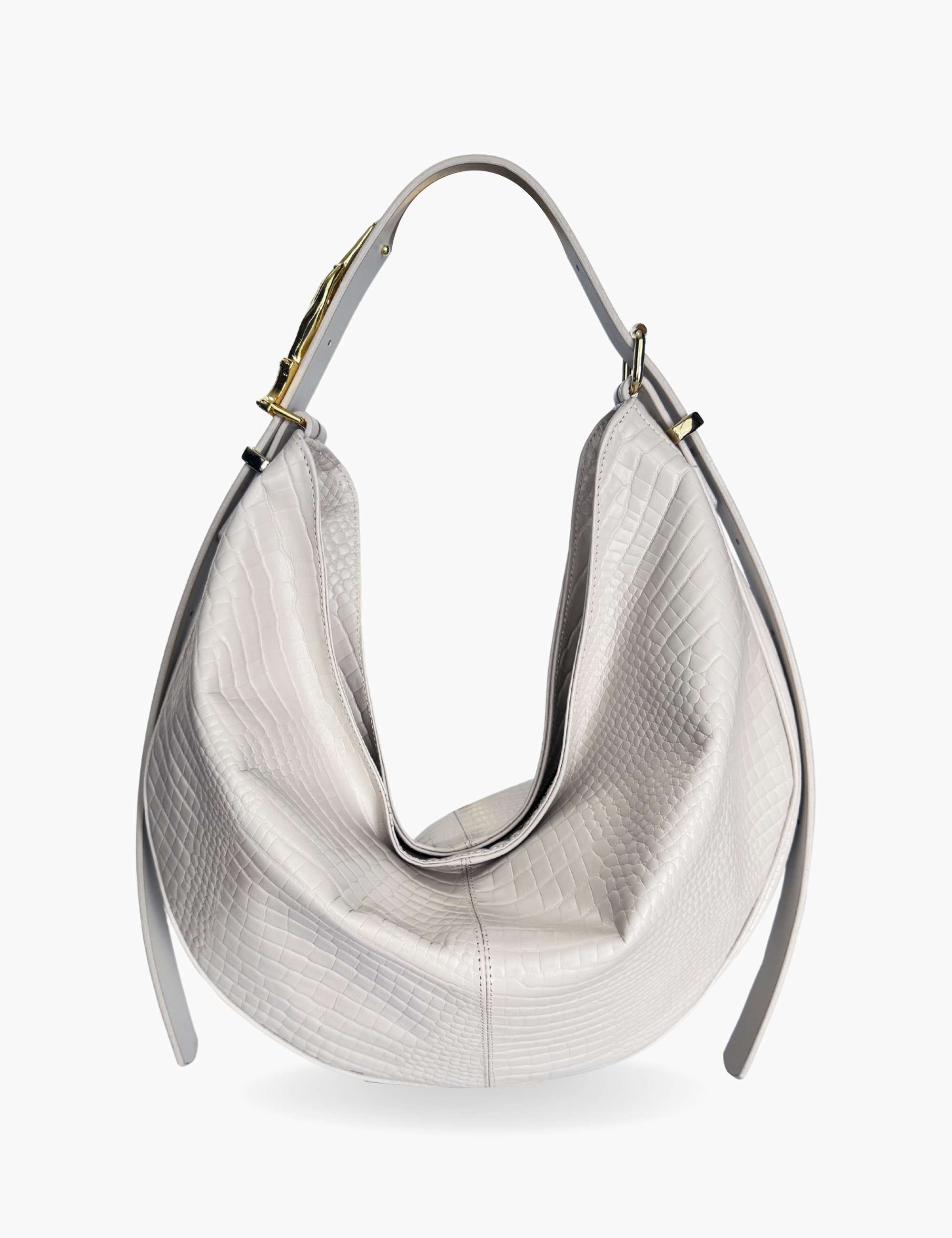 The Maxi Hobo Gilded Lure Ivory