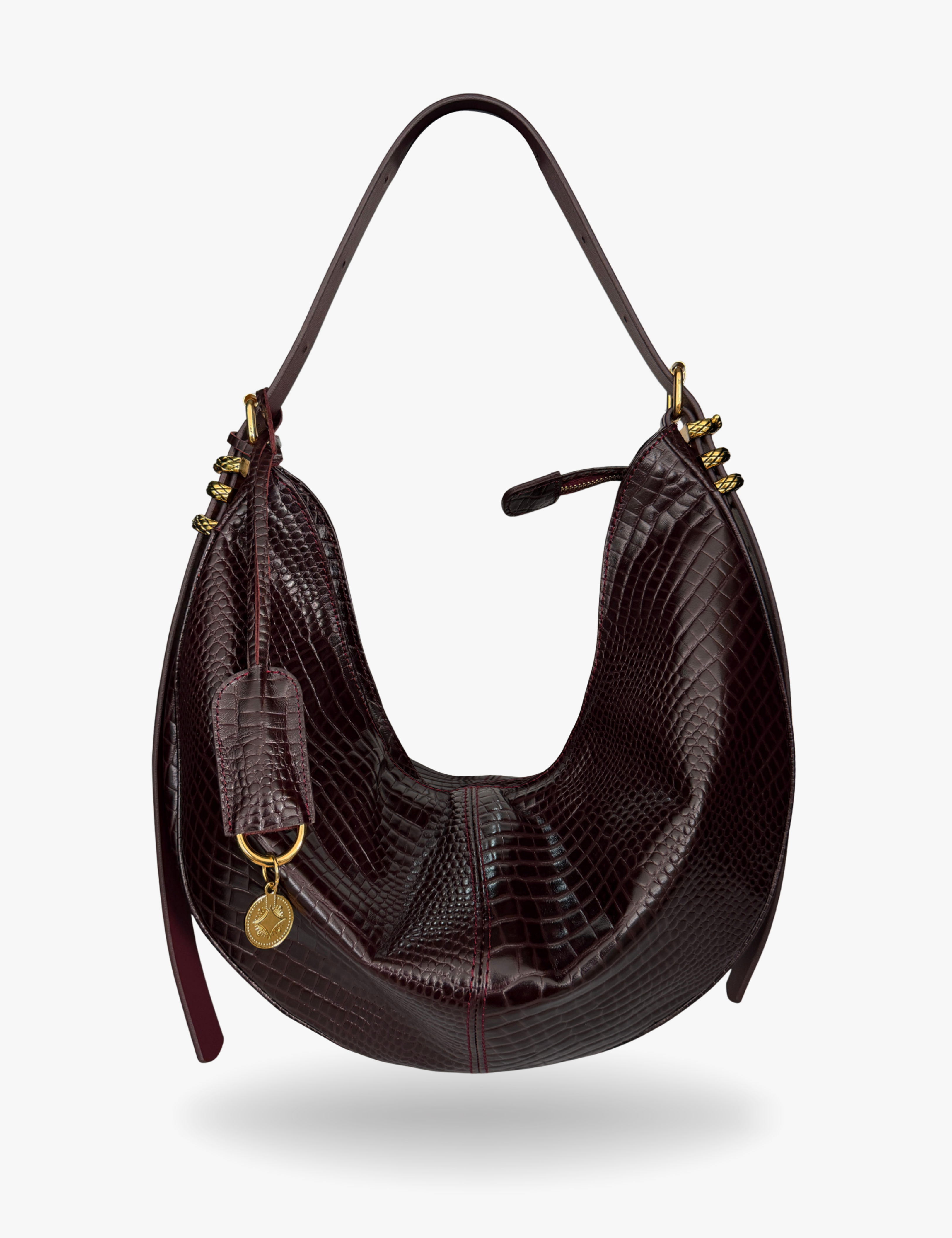 The Maxi Hobo Oracle Hiss Bag Black Cherry