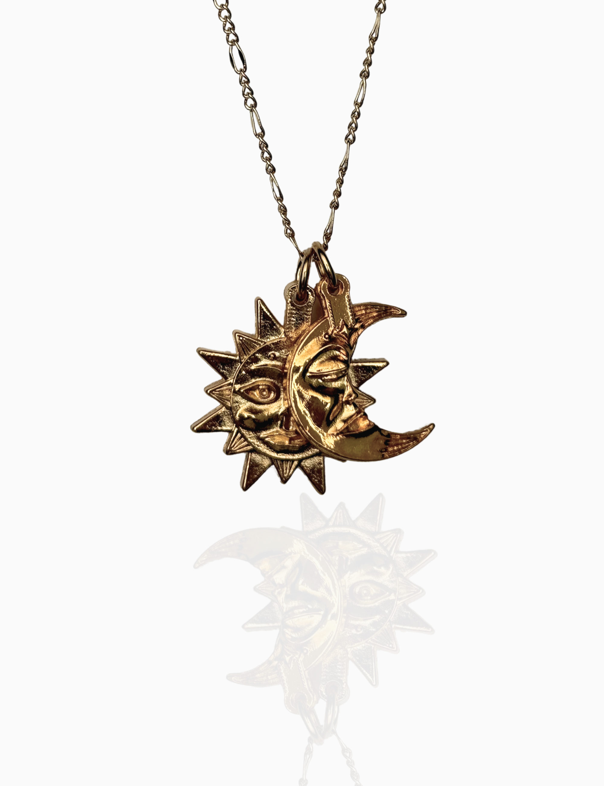 Cosmic Duo Gold Necklace