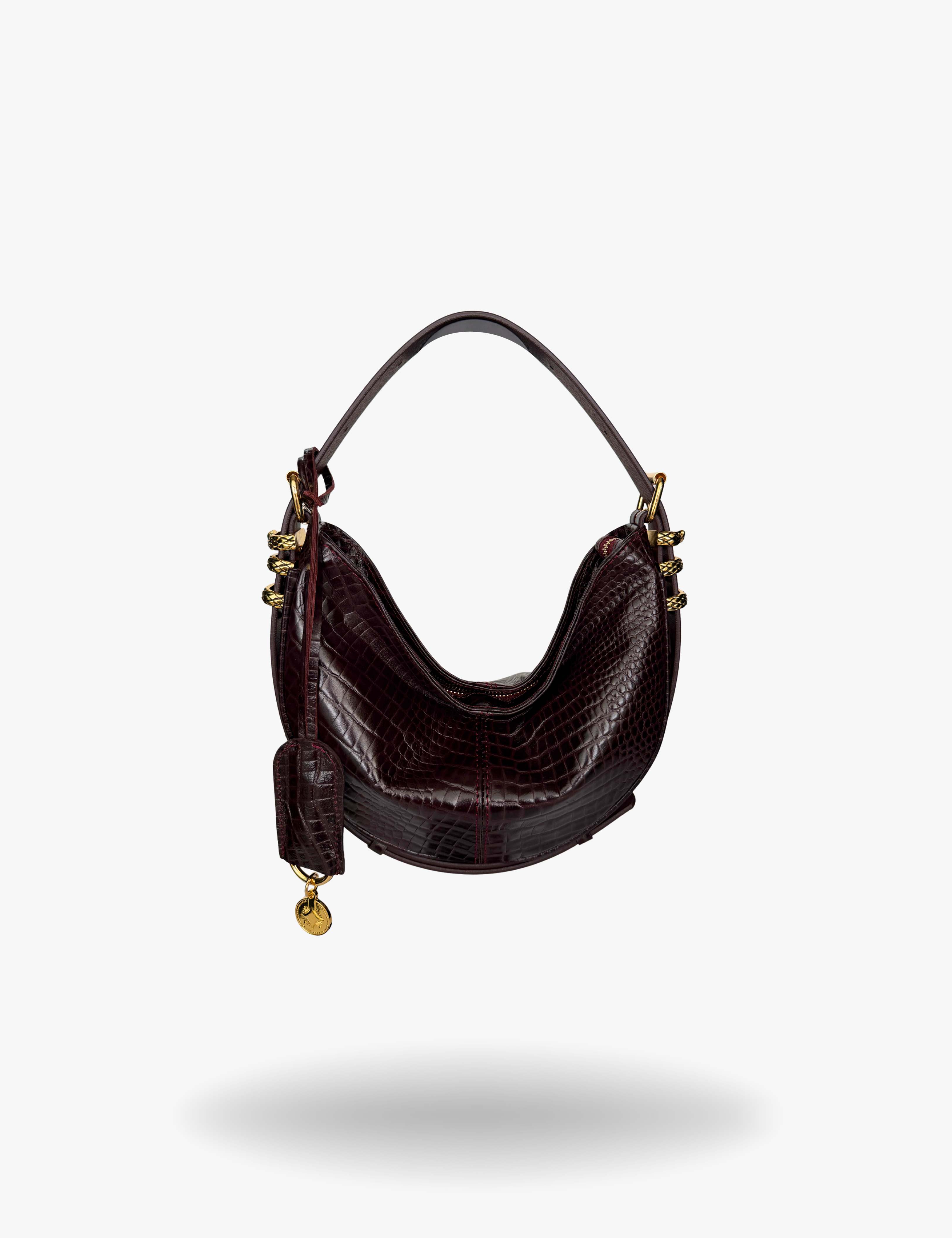 The Mini Hobo Oracle Hiss Bag Black Cherry