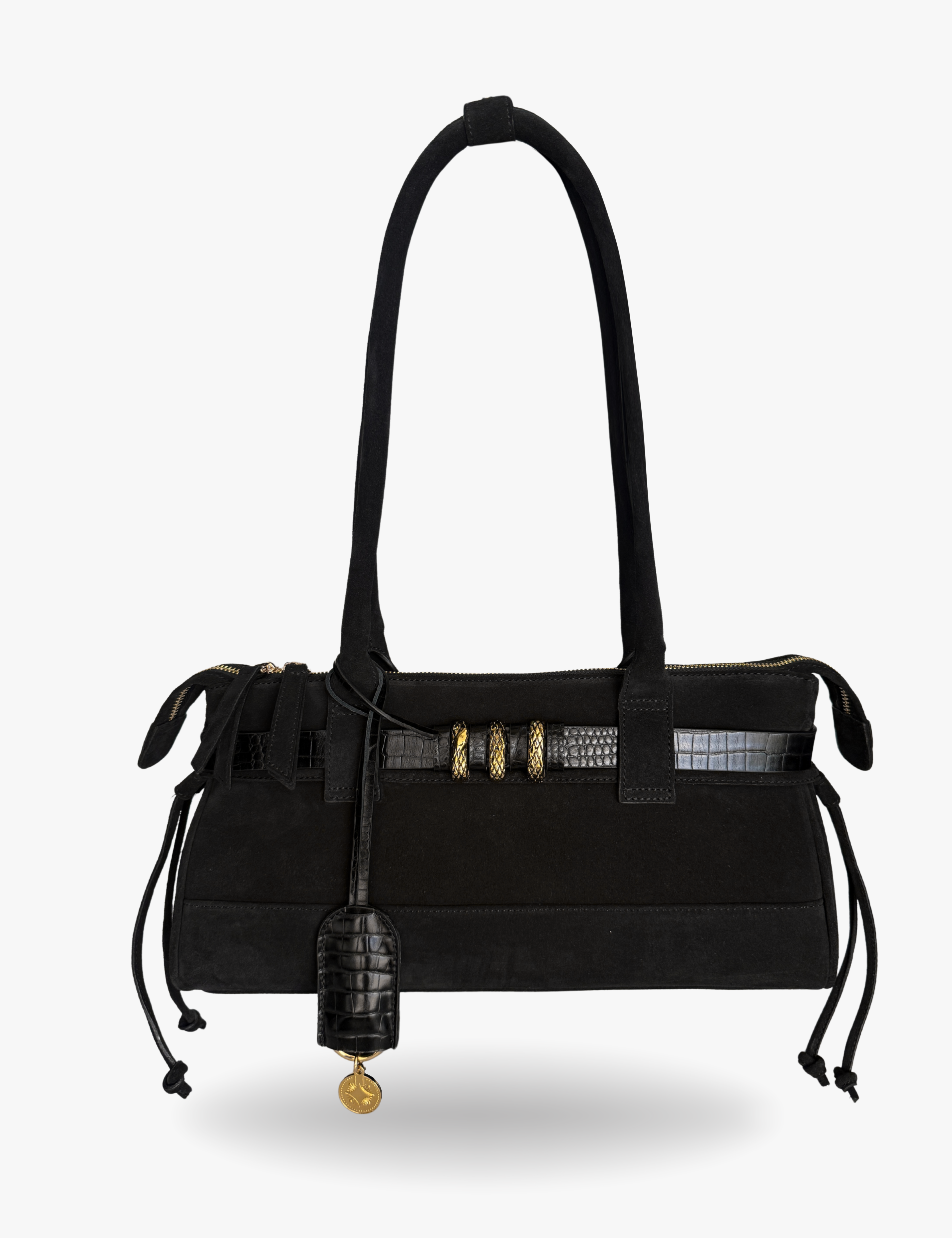 The East West Bag Oracle Hiss Black Suede