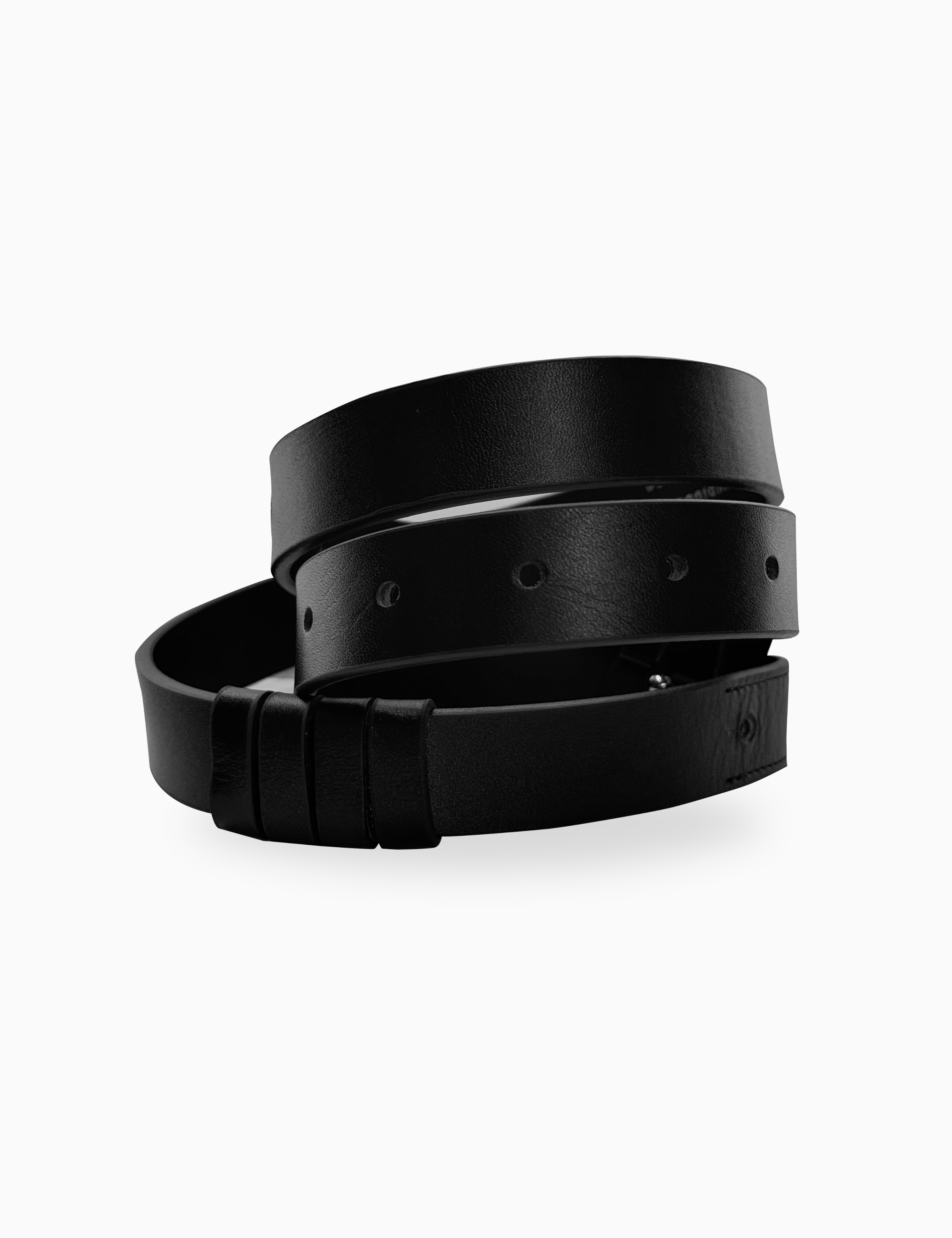The Black Smooth Belt Strap