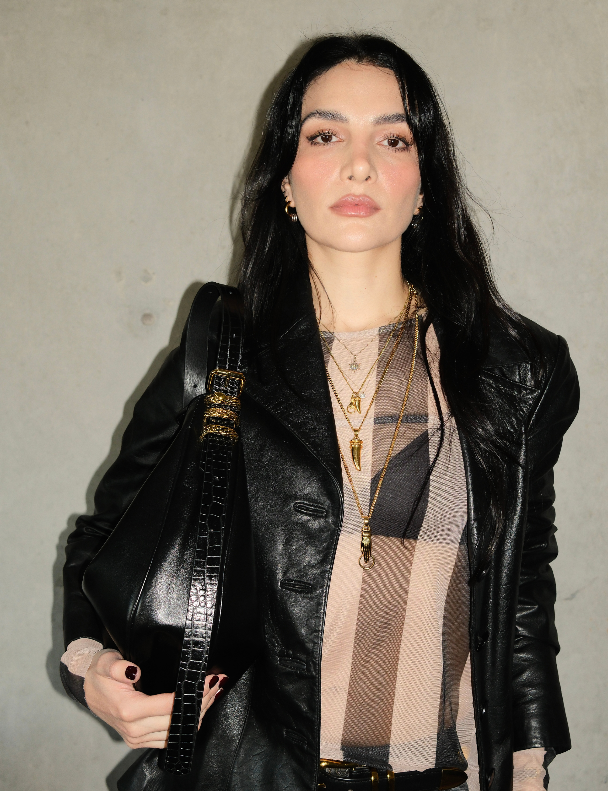 The Midi Hobo Oracle Hiss Bag Black