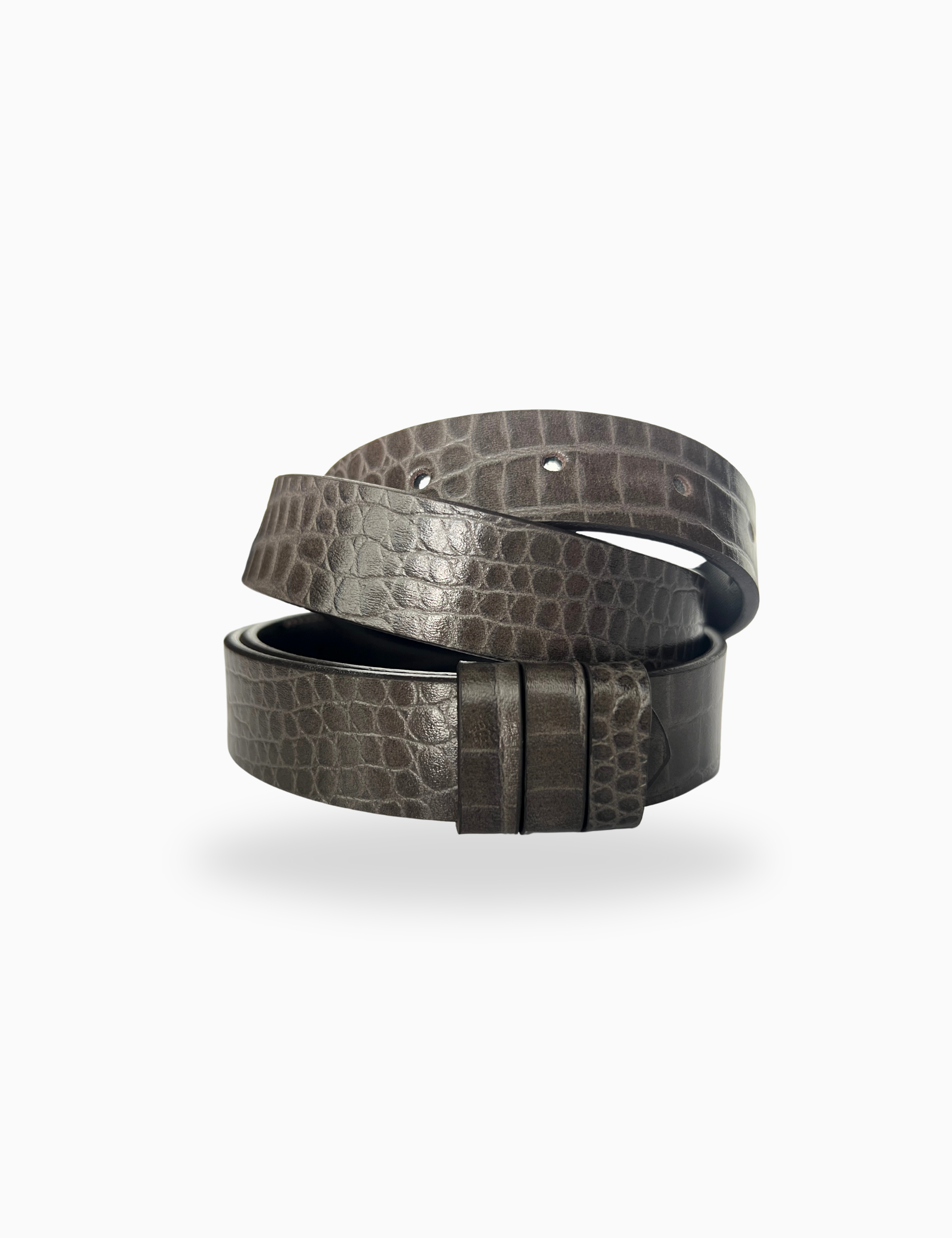 The Taupe Lizard Belt Strap