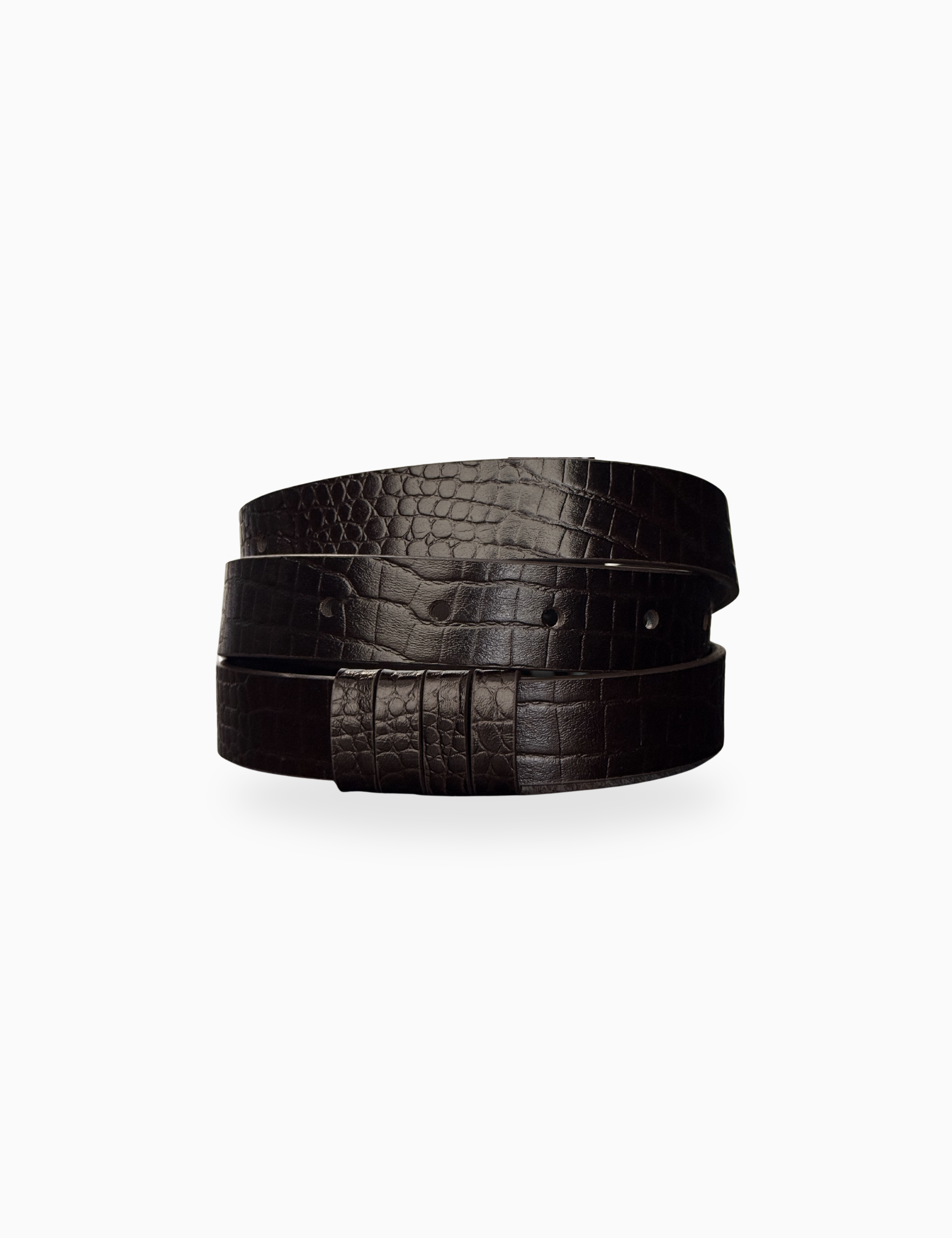 The Ebony Lizard Belt Strap