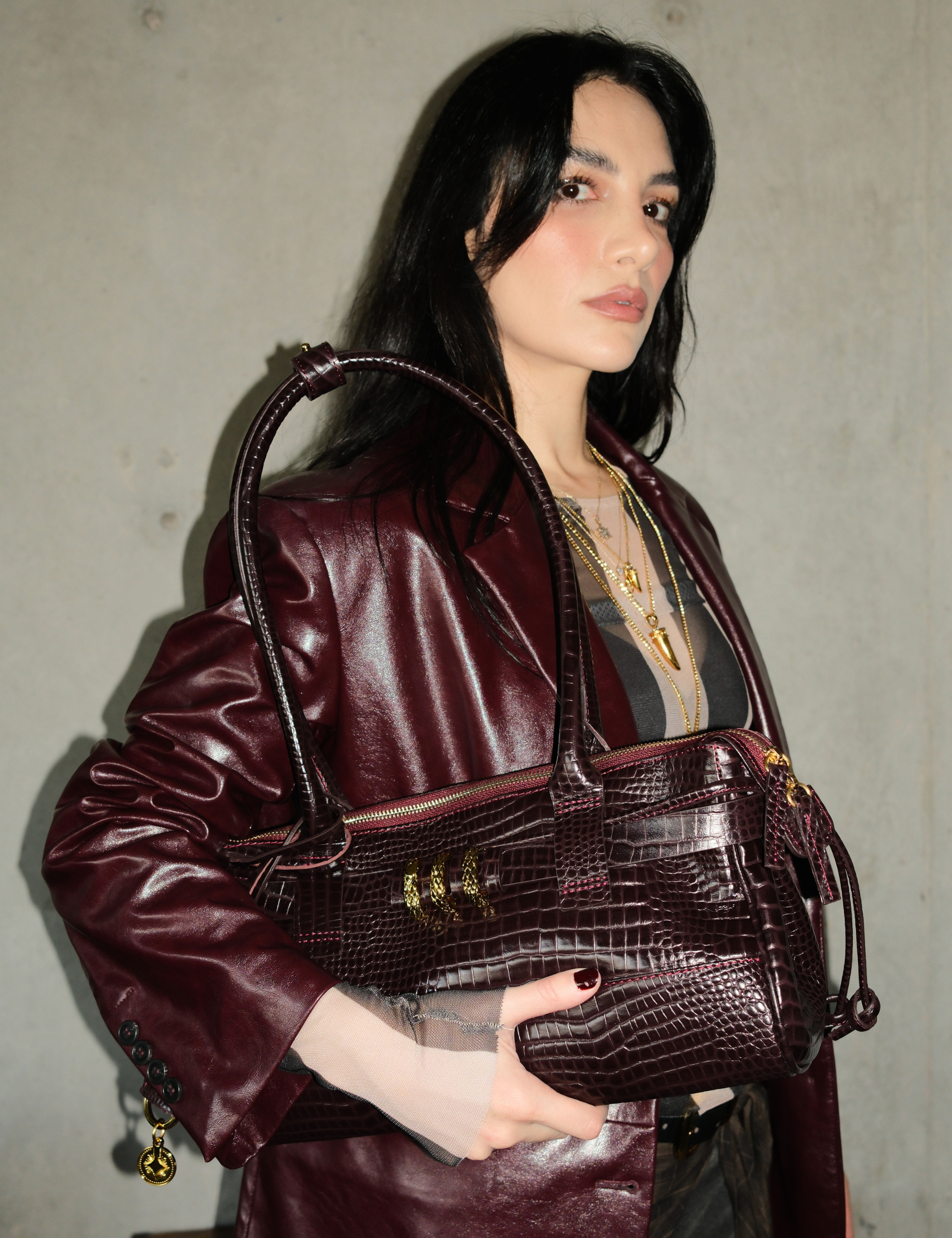 The East West Oracle Hiss Bag Black Cherry