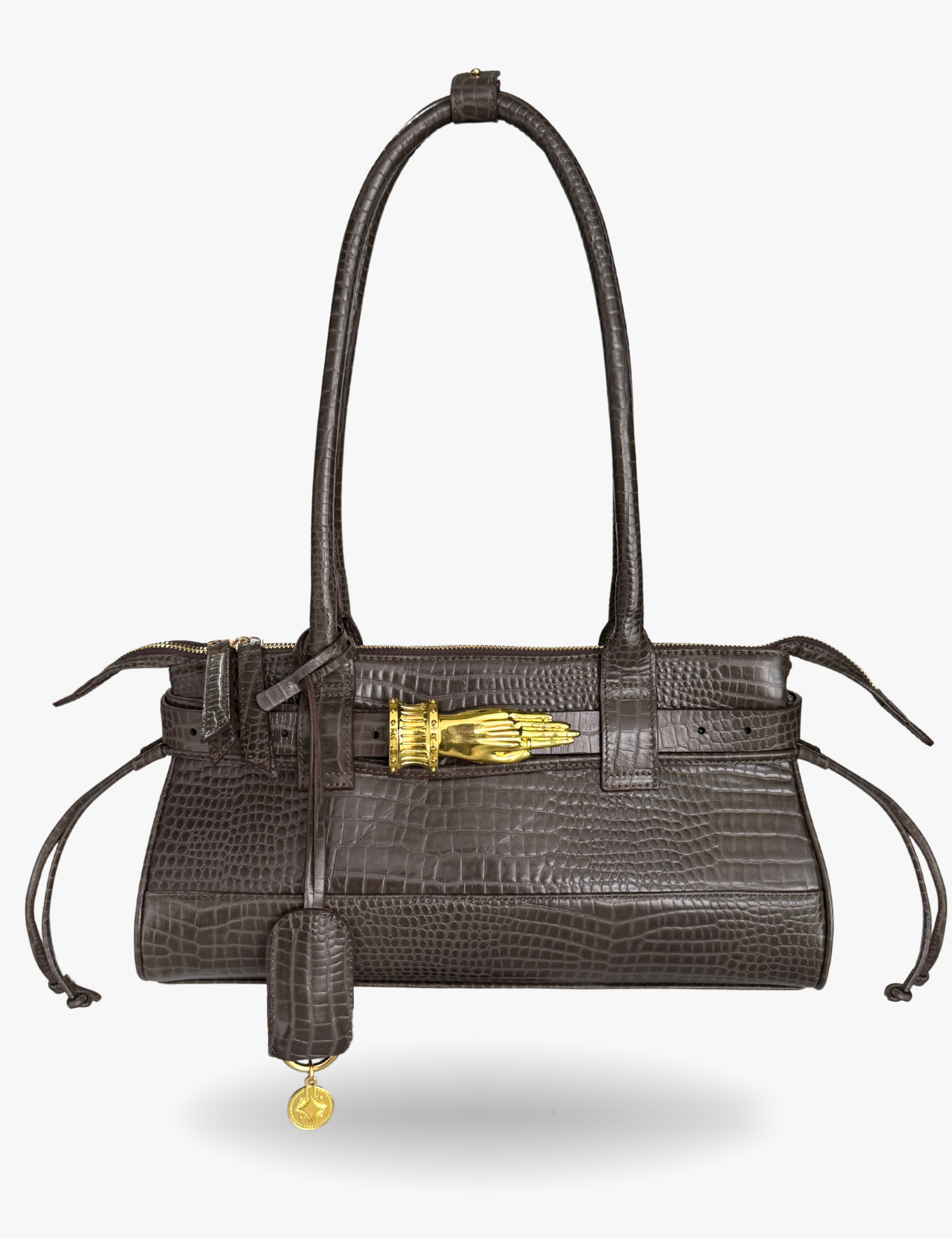 The East West Bag Gilded Lure Taupé Lizard