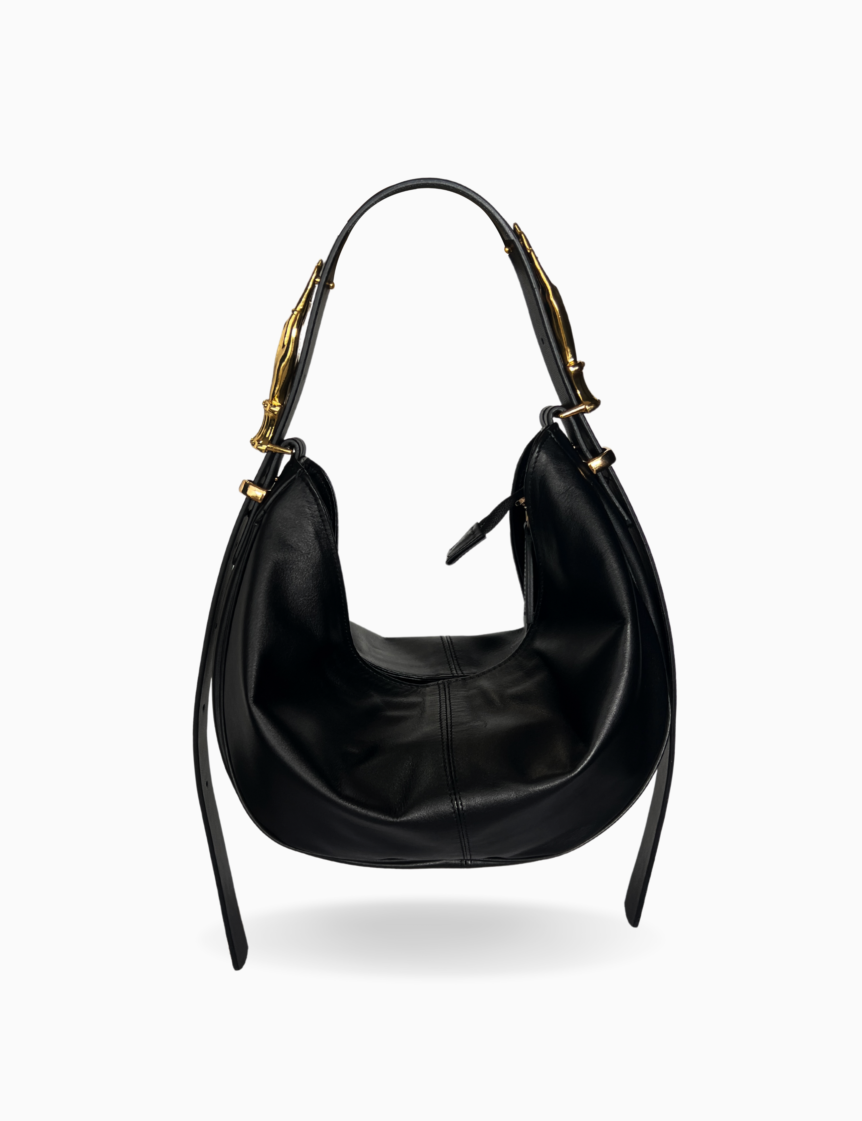 The Midi Hobo Bag Gilded Lure Smooth