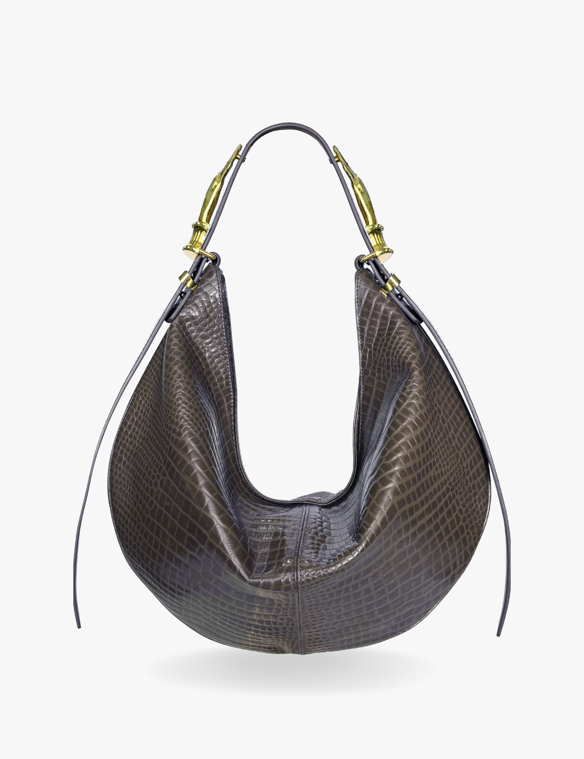 The Maxi Hobo Gilded Lure Bag Taupe