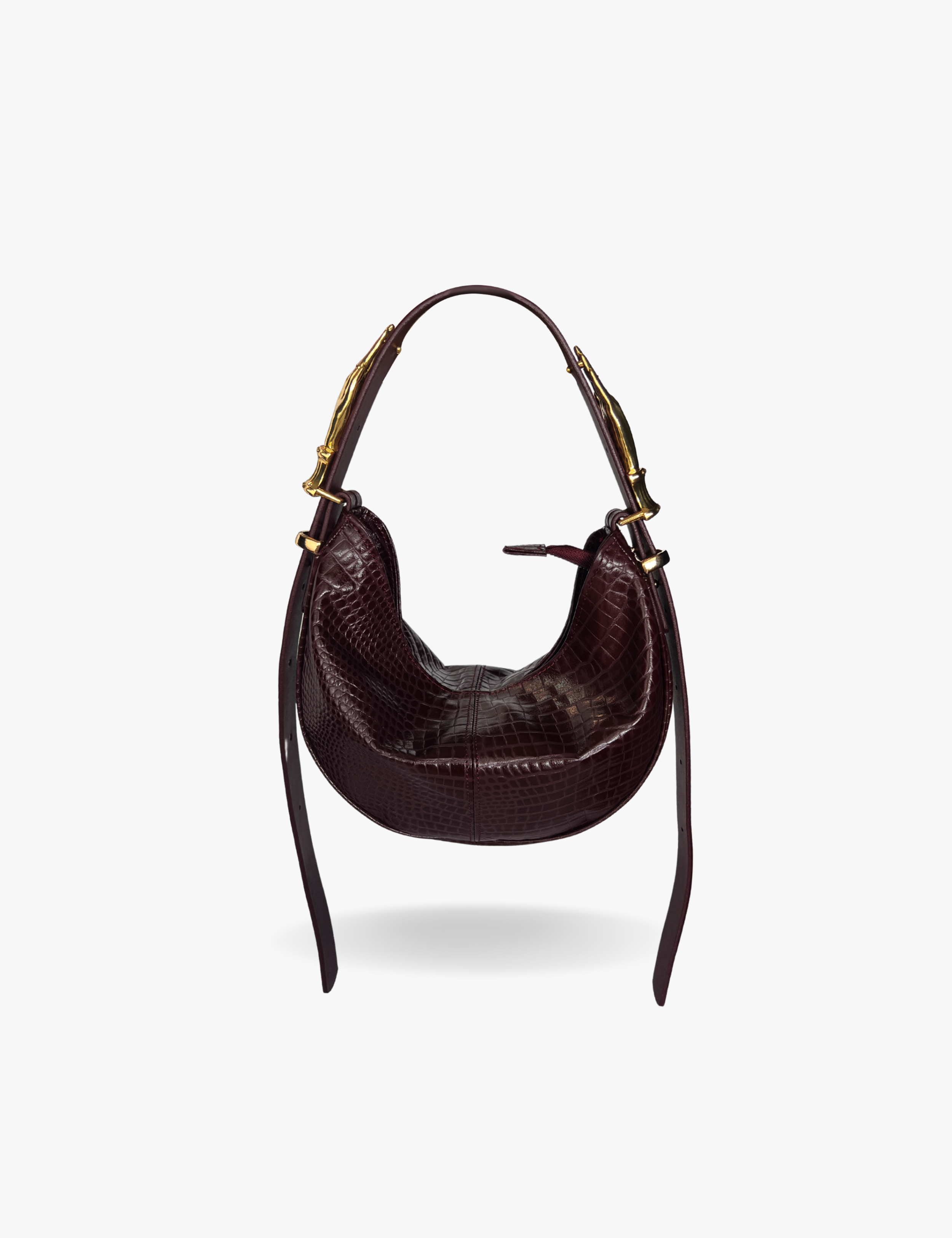 The Mini Hobo Gilded Lure Bag Black Cherry