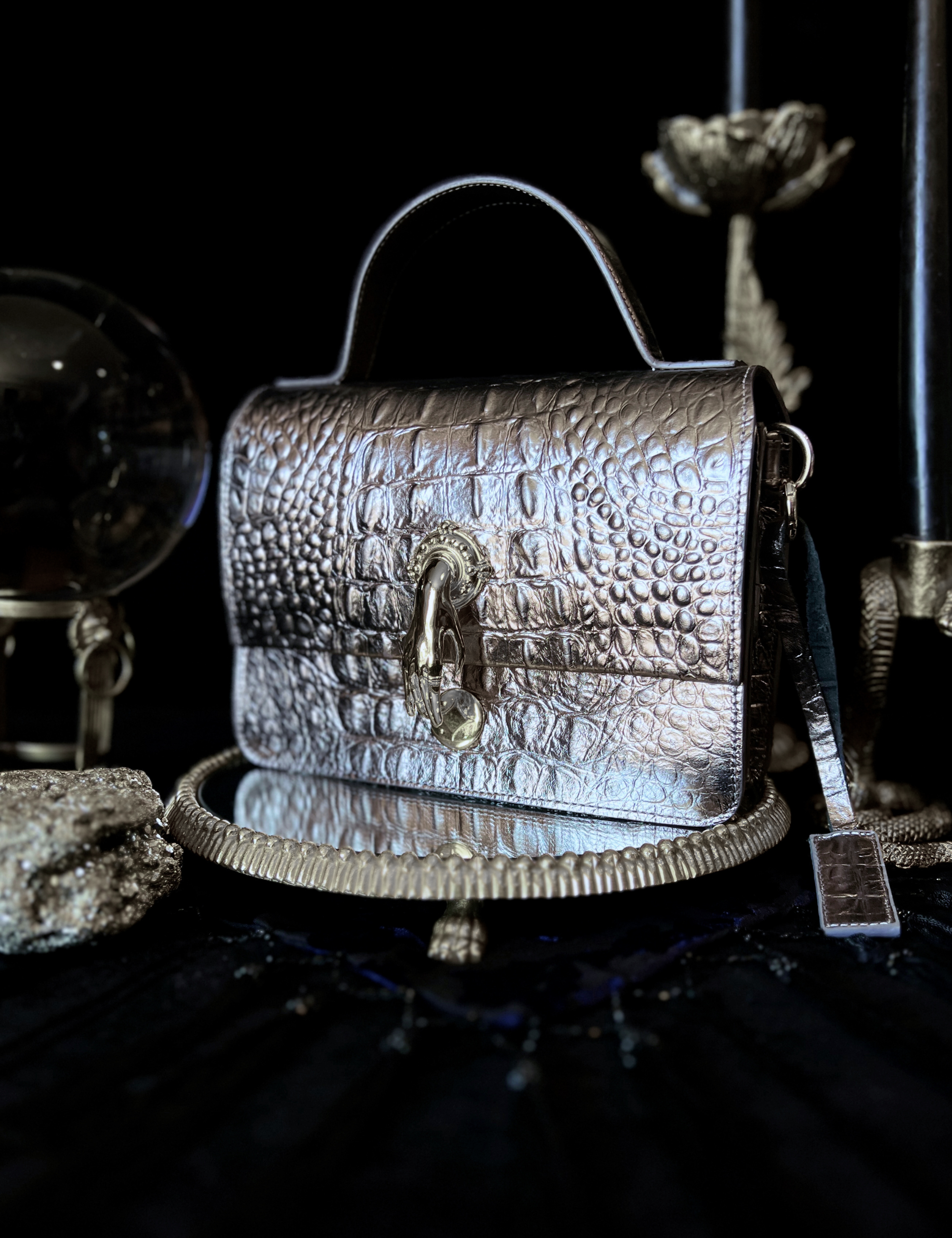 Classic Mini Bag Gilded Lure Silver Silver