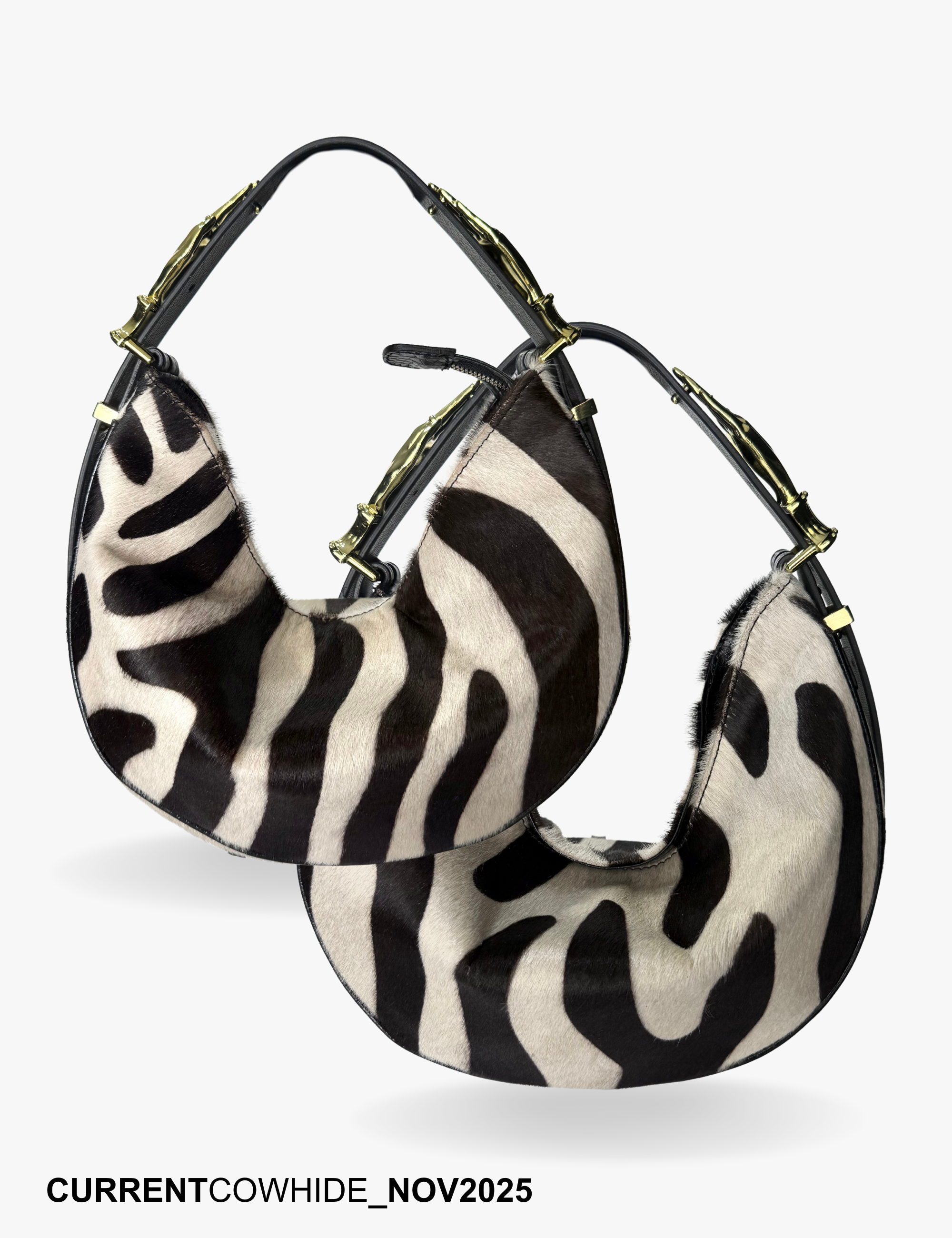 The Midi Hobo Bag Zebra