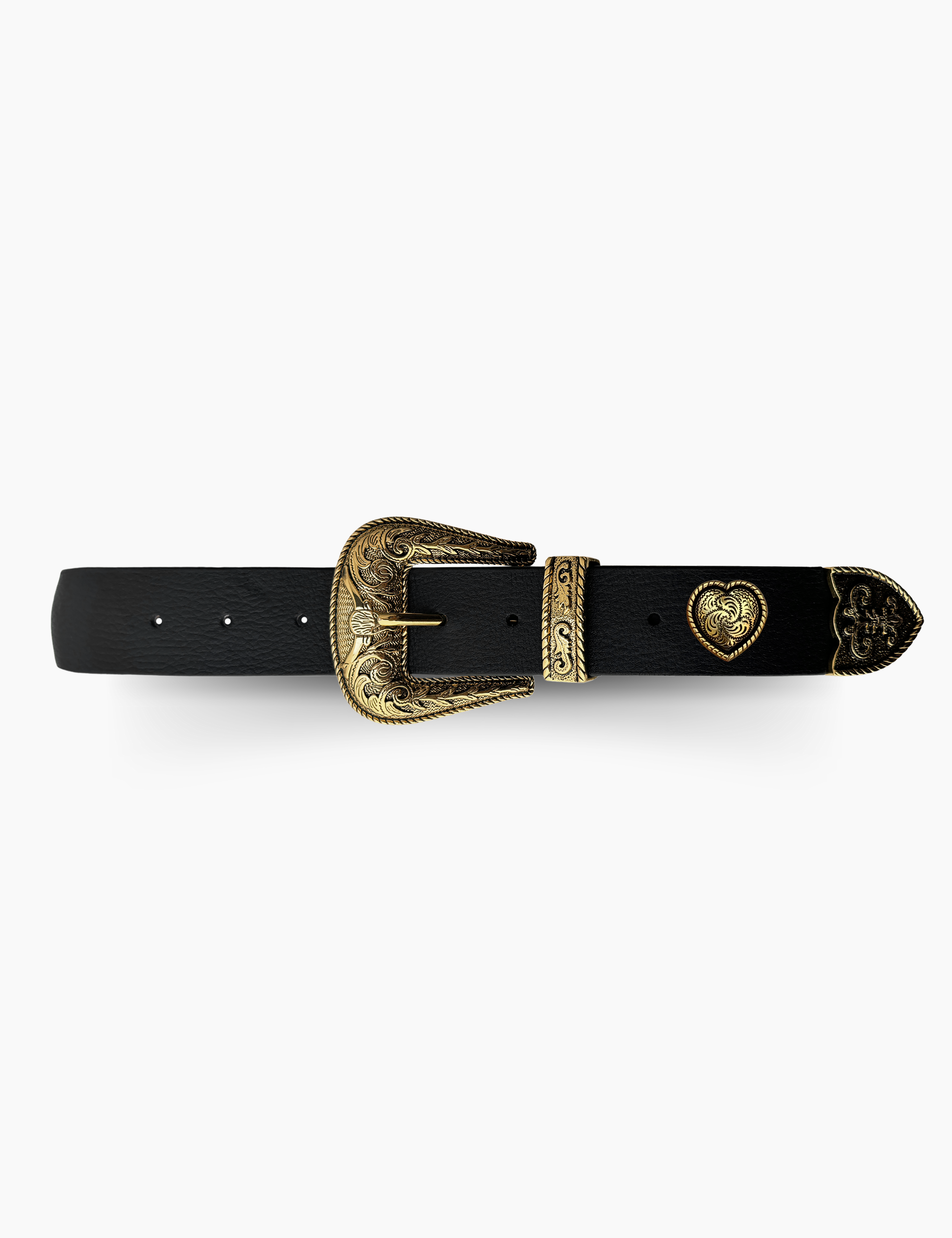 Western Love Belt Black Gold